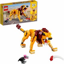 LEGO Creator 3in1 Wild Lion 31112 3in1 Toy Building Kit Featuring Animal Toys - £15.07 GBP