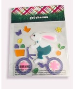 Easter Window Gel Clings Charm Biking Bunny Bunnies Egg Eggs Butterflies... - $14.16