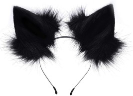 Handmade Faux Fur Fox Wolf Ears Headband Halloween Christmas Cosplay Par... - $43.96