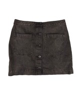 We the FREE PEOPLE Super High Rise Don&#39;t Get Me Wrong Black Denim Skirt,... - $29.11 CAD
