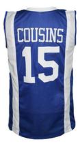 Demarcus Cousins #15 Custom College Basketball Jersey New Sewn Blue Any Size image 2