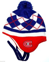 Montreal Canadiens CCM Vintage Hockey NHL Pom Pom Knit Hat/Beanie/Toque ... - £15.17 GBP