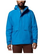 Columbia Mens Jacket Blue Trail Utility Pockets Drop Tail Adjustable Cuffs - $144.99
