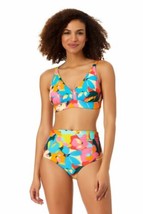 MSRP $58 Anne Cole Easy Tri Bikini Top Multicolor Size Large - $54.45