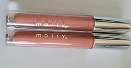 2 pk Mally Ultimate Performance Lip Shellac Lip Gloss 0.11 oz PERFECT NUDE  - $11.88