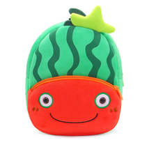 Anykidz 3D Green Watermelon Kids School Backpack Cute Cartoon Animal Style Child - £33.37 GBP