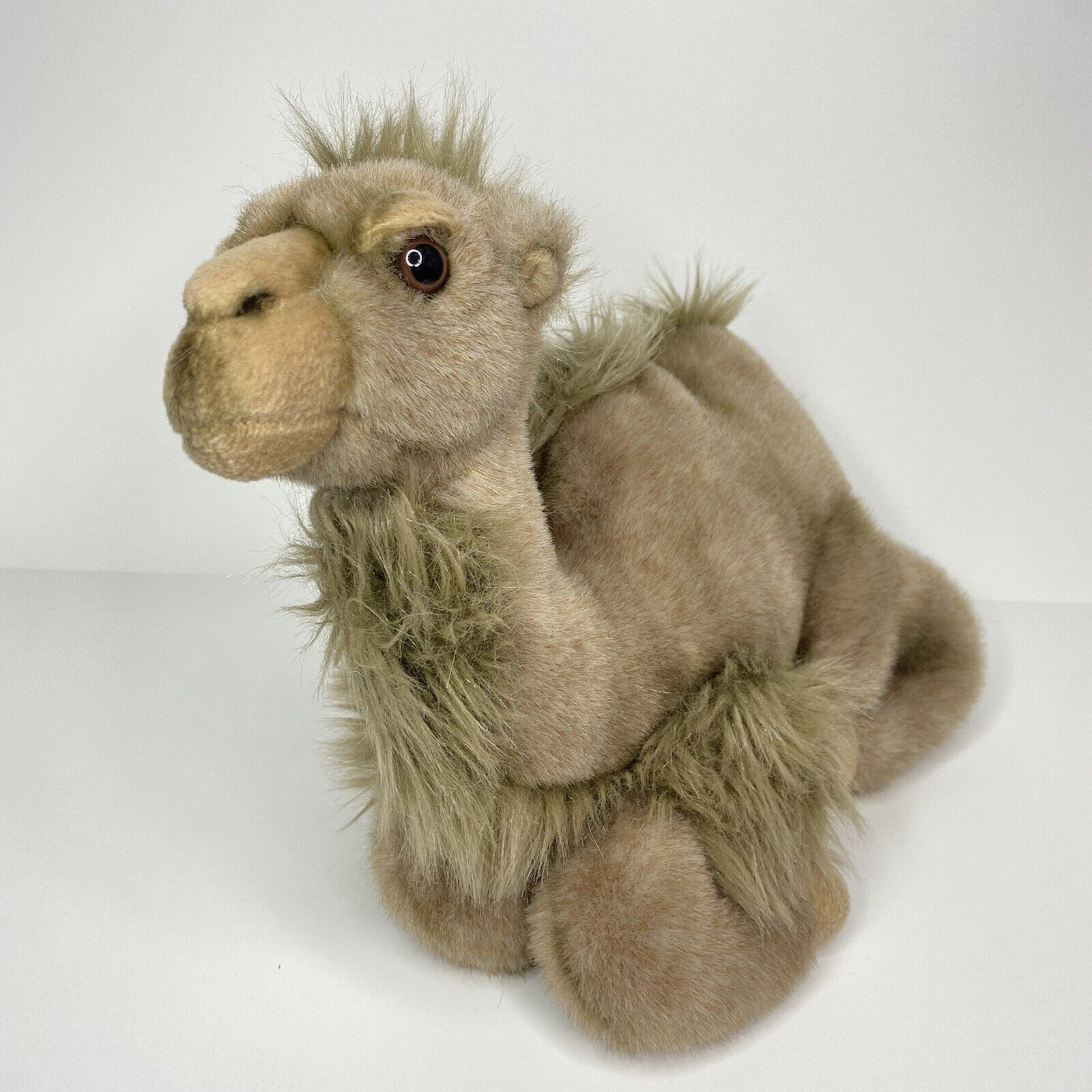 Camel Realistic Stuffed Animal Plush Laying Down Aurora Classic Tan Brown 14" - £27.44 GBP