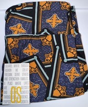 NEW LuLaRoe OS (2-10) Black Blue Orange Mint White Geometric Print Leggings - $14.84