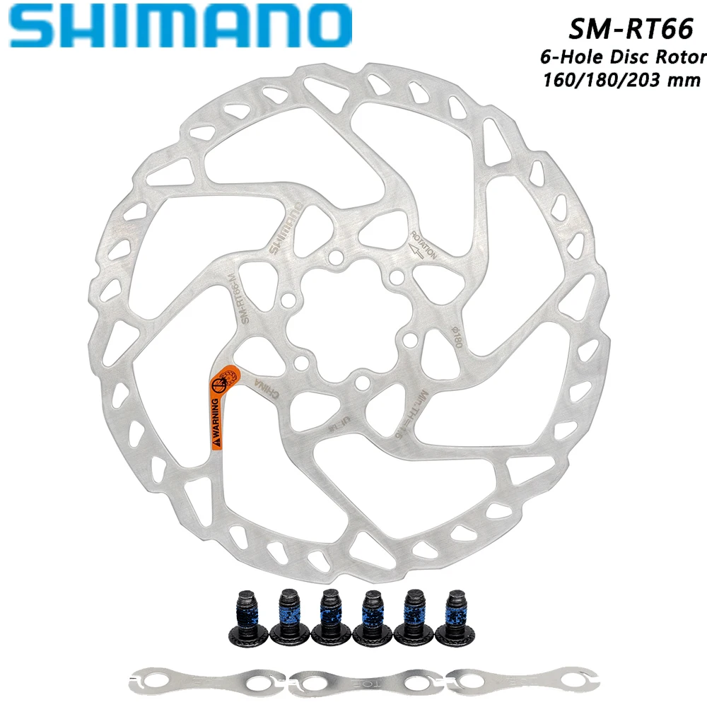 SHIMANO 6-Bolt Disc ke Rotor SM-RT66 203/180/160 mm  Parts Disc ke Rotors 6&quot; 7&quot;  - £113.79 GBP