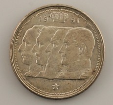 1951 Belgique 100 Francs Pièce de Monnaie En Hors-Circulation État - $666.08 MXN