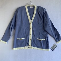 Brownstone Studio NY Sweater Womens Extra Large Vintage Blue Grandmacore... - £15.58 GBP