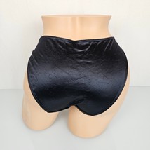 Black Second Skin Satin Panties Shiny Slippery Wet Look Sissy M L 6 7 - £34.45 GBP