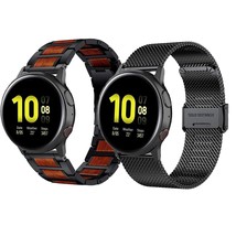 Compatible For Garmin Vivoactive 3 Band, 20Mm Red Sandalwood+Mesh Stainless Stee - £41.75 GBP