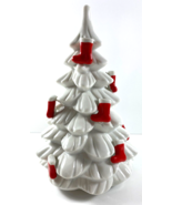 Vintage House of Global Art Japan White Stocking Rotating Musical Porcel... - $29.69
