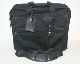 TUMI Alpha Ballistic Nylon Computer Portfolio Briefcase Bag Black - £272.23 GBP
