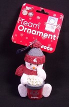 Resin WSU Cougars Snowman with popcorn tub Christmas team ornament NEW 2022 - $13.95