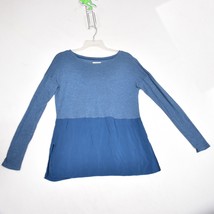 Lou And Grey Blue Long Sleeve Round Neck Women&#39;s Top Shirt Size XS - £12.05 GBP