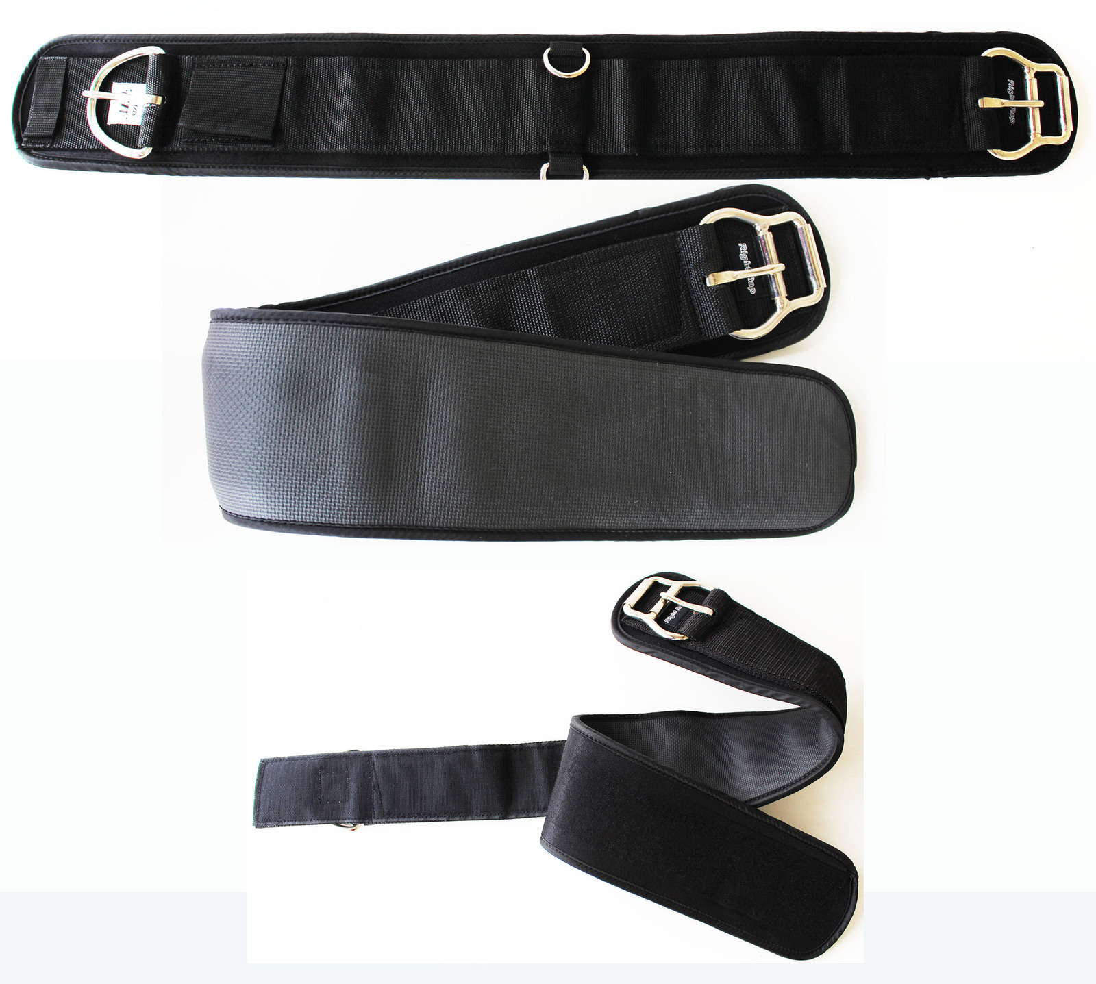 Horse Western Tack Sharkskin Neoprene Peel-Off Straight Cinch Black 107C02 - $39.99