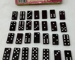 Empire State Building VTG 28 Halsam Wood Double Six Dominoes 623-W USA Made - $19.79
