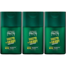 3-Pack New Garnier Fructis Style Matte &amp; Messy Liquid Hair Putty for Men, 4.2 oz - £19.58 GBP