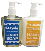 Crayola Blueberry Hand Soap 8 fl oz &amp; Crayola Lemon Hand Lotion, 8 fl oz - £9.64 GBP