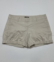 Ann Taylor Ivory Chino Cuffed Shorts Women Size 8 (Measure 33x4) - $11.59