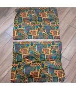 Spoonflower Set 2 Standard pillow Shams flanged tiki Polynesian green teal - $63.19 CAD
