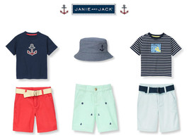 Janie and Jack boys &quot;Out to Sea&quot; &quot;At The Shore&quot; Mix n Match shorts/tops/hat - £9.76 GBP+