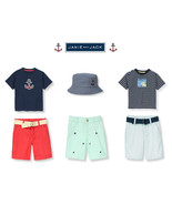Janie and Jack boys &quot;Out to Sea&quot; &quot;At The Shore&quot; Mix n Match shorts/tops/hat - £10.24 GBP+