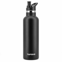 TOPOKO 25oz Hydro Double Wall Flask Stainless Steel Water Bottle, Bite Valve Top - £25.07 GBP