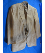 2 BUTTON DESIGNER TOMMY HILFIGER BROWN SUIT JACKET 42R / 42 REGULAR - $703.90 MXN