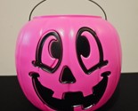 General Foam Plastics Hot Pink Halloween Pumpkin Trick or Treat Candy Bu... - $9.74
