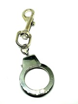 Handcuff Keychain Keyring Kink Fun Half Size Working Punk Fashion - £12.60 GBP