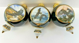 Bradford Exchange Lot of 3 Eagle Ornaments America Beautiful Journey w/Defect - $59.39