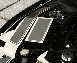 2015-2020 MUSTANG - FUSE BOX COVER POLISHED STAINLESS W/CARBON FIBER TOP... - $89.95