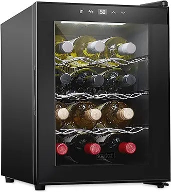 12 Bottle Red And White Wine Thermoelectric Wine Cooler/Chiller Counter ... - $315.99