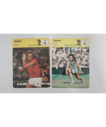 02 Tennis Trading Cards Sportscaster Bjorn Borg / Billie Jean King - £9.48 GBP
