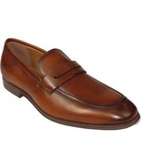 Men's Shoes Steve Madden Soft Leather upper Slip On Penny Acheron Brandy - €128,90 EUR