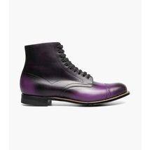 Stacy Adams Madison Cap Toe Lace Up Boot Tone On Tone Purple 00110-542 image 2