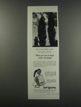 1957 Argus L-3 and L-44 Exposure Meters Ad - How much light comes through - £14.53 GBP