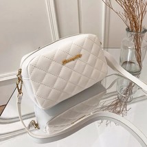 Hot Women&#39;s  Bag Pu Leather Lingge Pattern Women&#39;s Straddle Small Bag  Designer  - £92.73 GBP
