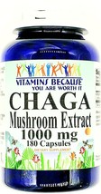 Chaga Mushroom Extract 1000mg 180 Capsules - £14.83 GBP