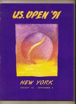 1991 Tennis US Open Championship Program Forest Hills Navratilova Seles ... - $81.67