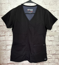 Greys Anatomy Black Scrub Tops Nursing Medical (Lot of 4) Womens XS SPAN... - £51.83 GBP