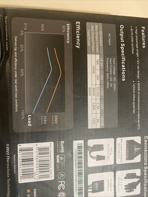 Thermaltake Smart Series 80 Plus Power Supply 600W Item image 5