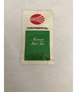 Vintage Continental Airlines Unused 70’s Livery Instant Iced Tea Mix - $13.62 CAD
