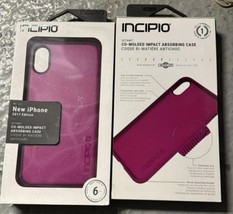 Incipio Octane Series Purple Drop Protection Phone Case For Apple iPhone X - $8.49
