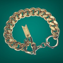 biko gold tone toggle bracelet 7” - £35.39 GBP