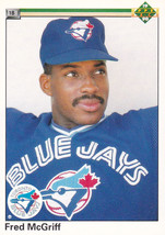 Fred McGriff 1990 Upper Deck #108 Toronto Blue Jays Braves Padres Baseball Card - $1.77