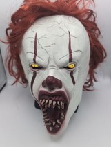 Pennywise Mask Stephen King IT Horror Movie Glowing Eyes Scary Realistic... - £13.41 GBP